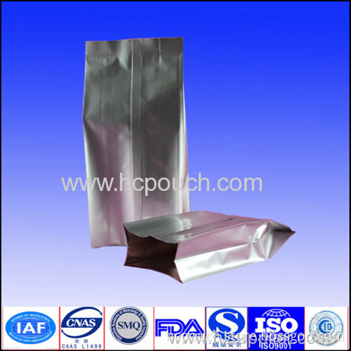 Aluminum Foil Side Gusseted Silver Pouch